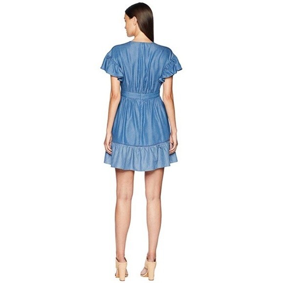 ❤︎ Kate spade new york ❤︎ chambray dress with flutter sleeves - Picture 4 of 5